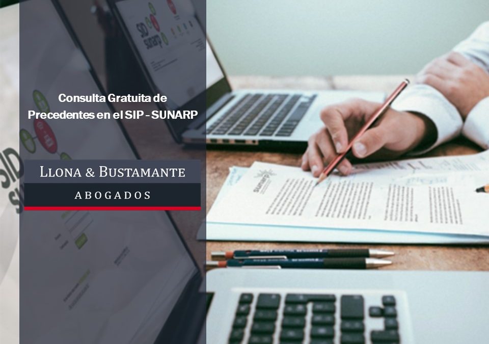 Consulta Gratuita de Precedentes en el SIP – SUNARP