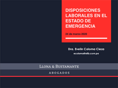 Presentación Disposiciones Laborales en el Estado de Emergencia COVID-19