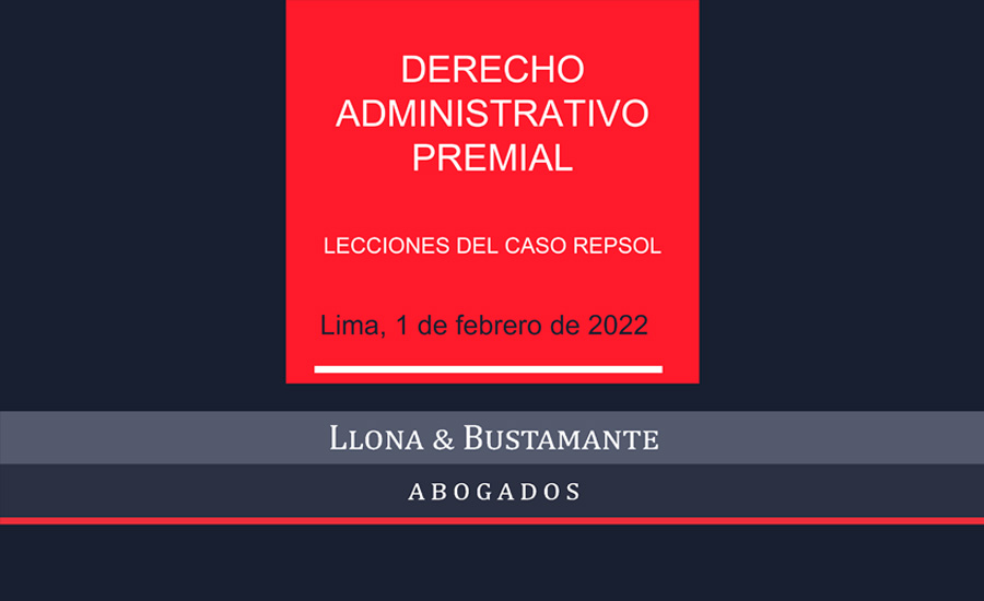 Webinar:  Derecho Administrativo Premial: Lecciones del caso Repsol