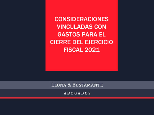 Webinar: Consideraciones vinculadas con gastos para el cierre del ejercicio fiscal 2021