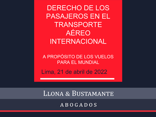 Webinar: «Derechos de los pasajeros en el transporte aéreo internacional. A propósito del mundial.»