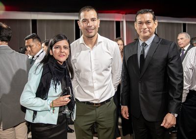 Alejandra Giurfa, Diego Rosales y Fermín Rosales.