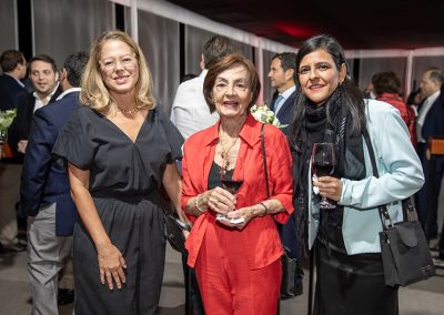 Laura Fantozzi, Ileana Vegas de Cáceres y Alejandra Giurfa.