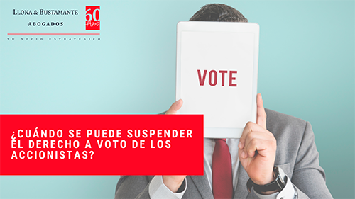 ¿Cuándo se puede suspender el derecho a voto de los accionistas?