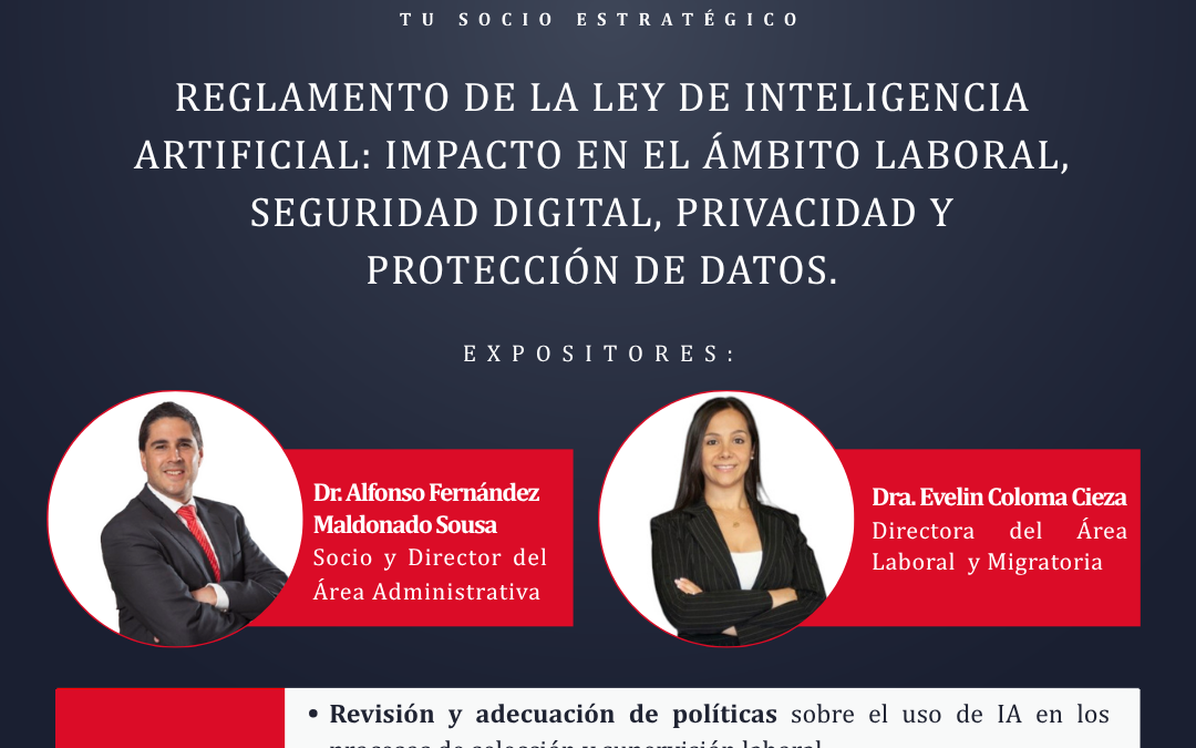 “Reglamento de la Ley de Inteligencia Artificial: Impacto en el ámbito laboral, seguridad digital, privacidad y protección de datos”